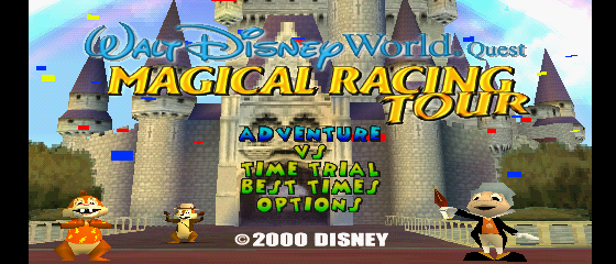 Walt Disney World Quest: Magical Racing Tour Title Screen